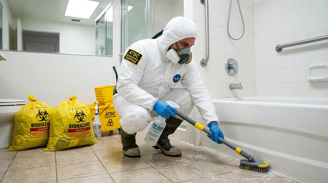 Decontamination equipment deployed for Blood Cleanup in Waterbury